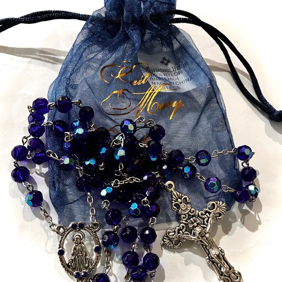 MIRACULOUS ROSARY blue iredescent - Picture 2 of 12